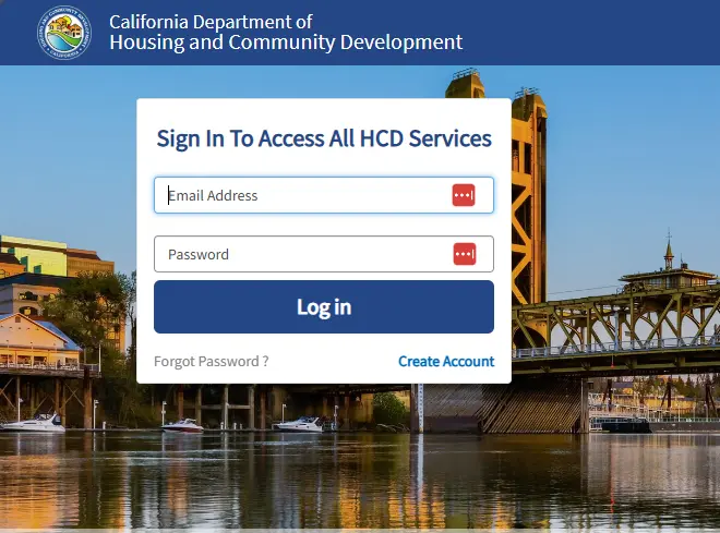 screen shot of cahpp home page