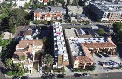 Image of housing from above