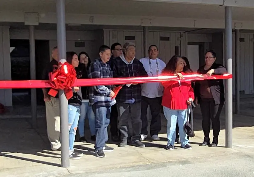 ribbon cutting ceremony of big valley rancheria tribal apartments
