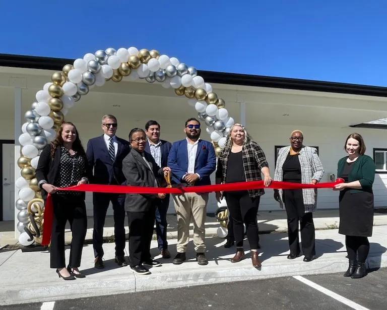 College Heights Cottages ribbon-cutting ceremony