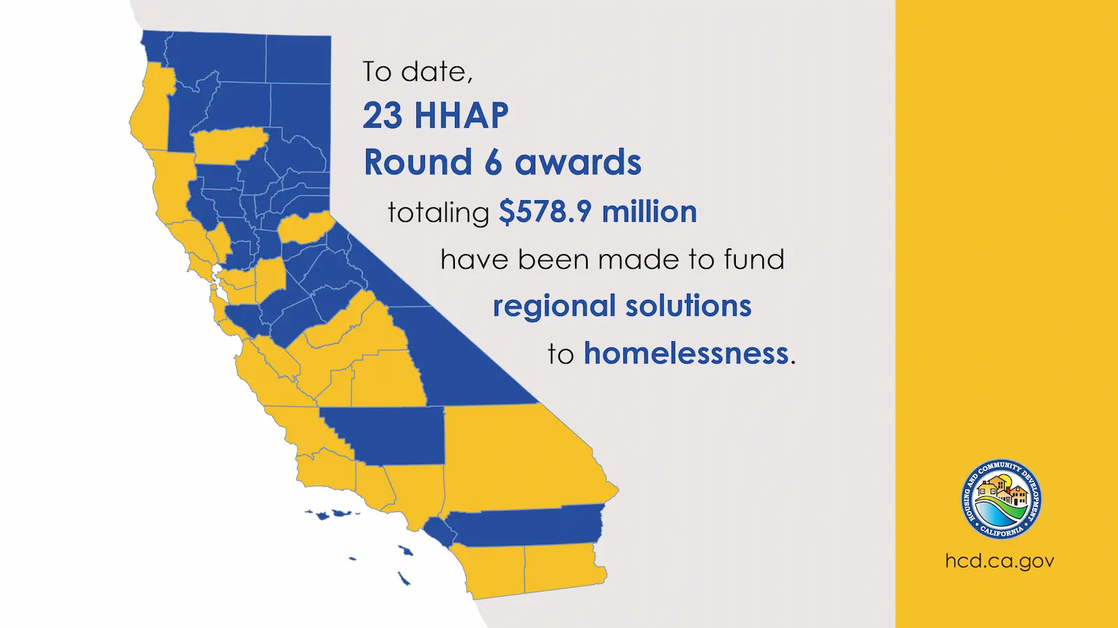 map of hhap regional awardees