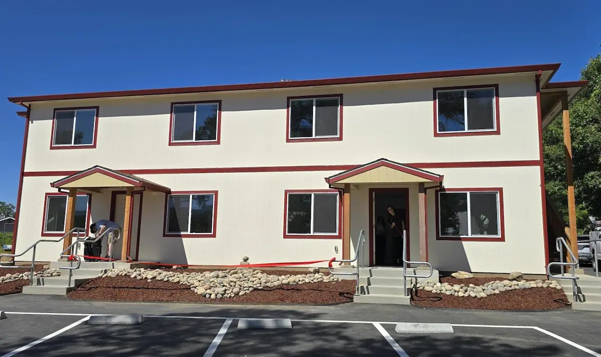 exterior view of hopland 4 plex