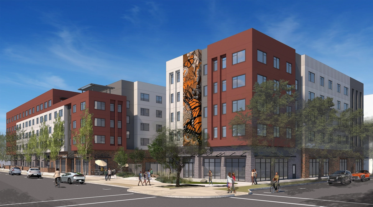 Rendering of The Monarch housing development.