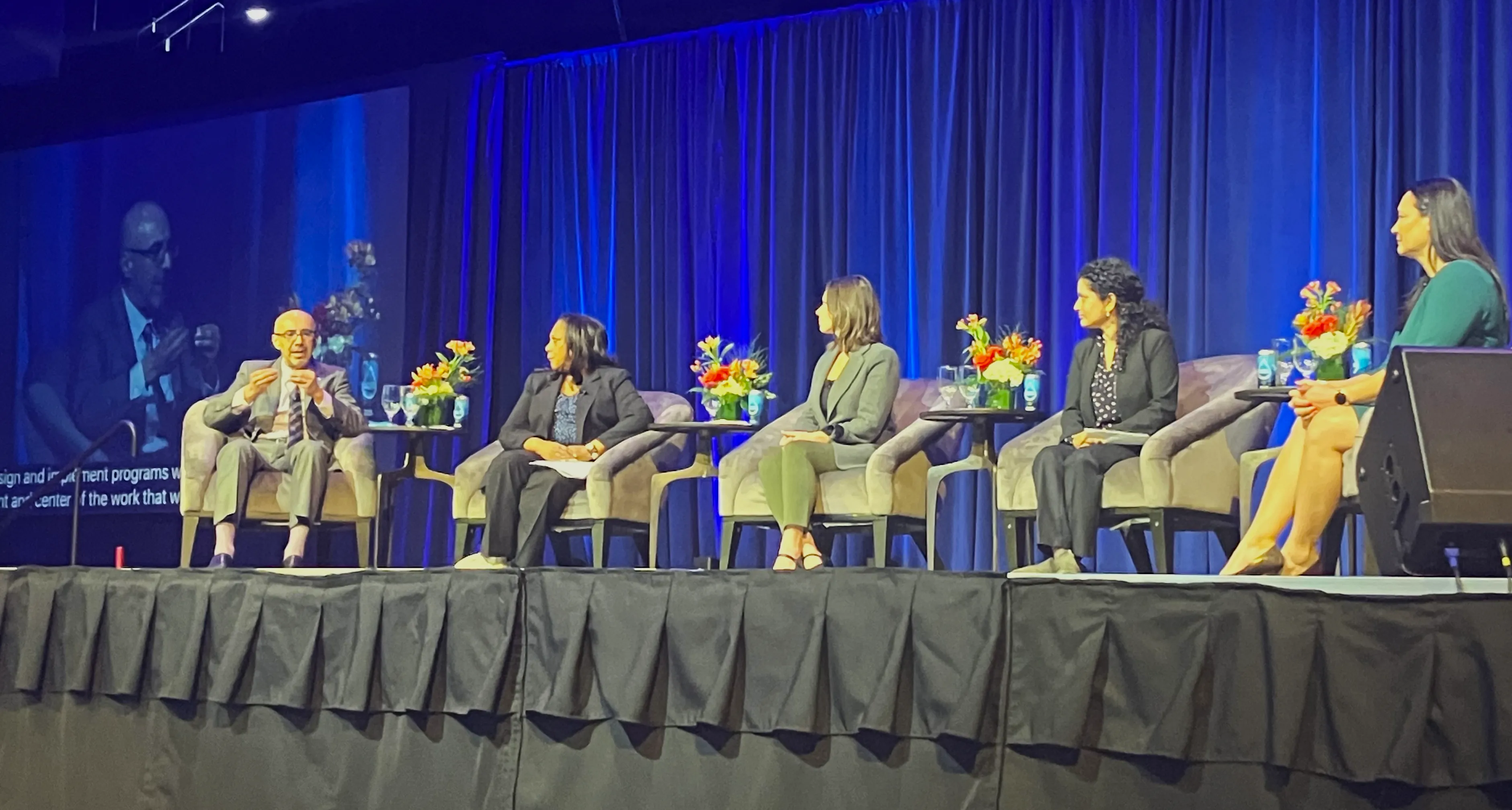 HCD Director Gustavo Velasquez and other speaking on a panel at the 2024 Housing California Conference.