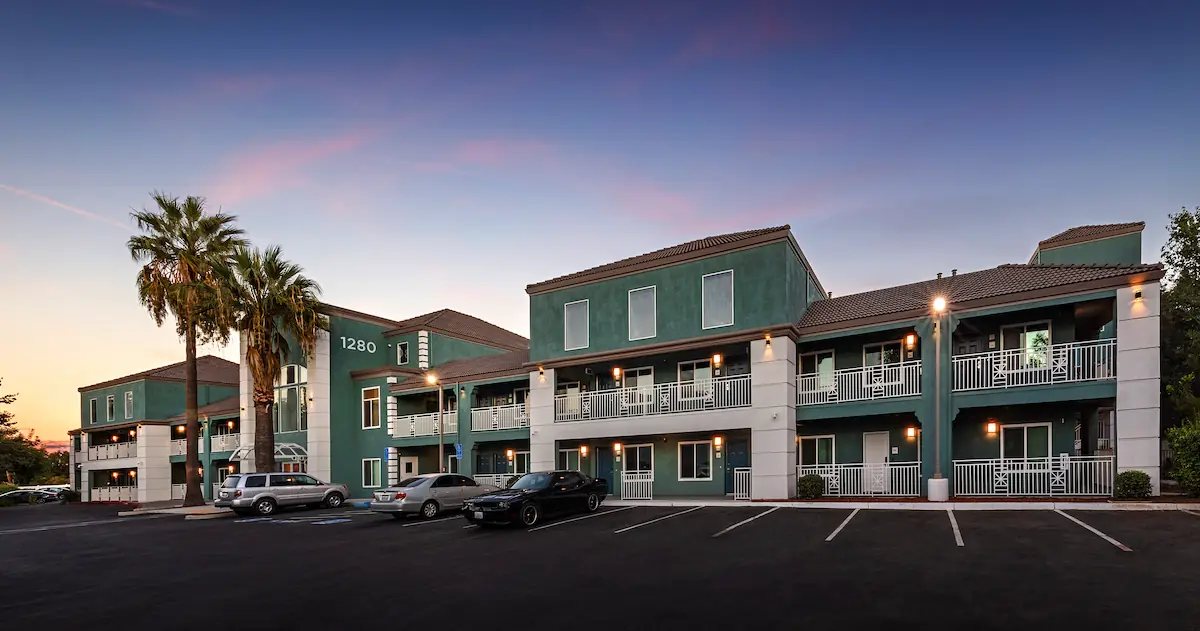 exterior view of sunrise pavillion complex